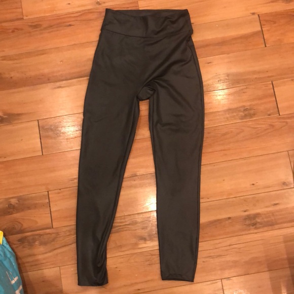 Abercrombie & Fitch sleek charcoal dress leggings - Picture 1 of 2